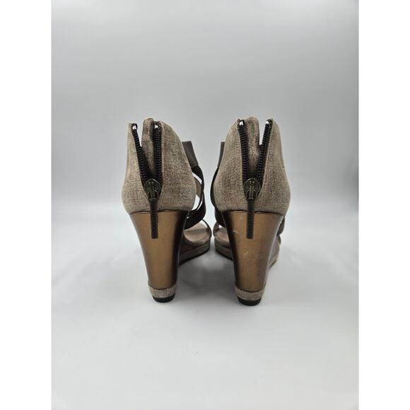 Donald J Pliner Women's Bronze/Multi Color Wedges 6.5 M - Picture 2 of 7